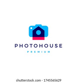 photo house real estate logo vector icon illustration