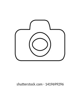 Photo icon. Attachment button sign