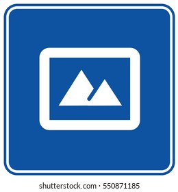 Photo icon design,clean vector