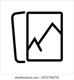 Fotosymbol, um ein Foto einzugeben oder ein Foto auf einem Datenträger zu posten
