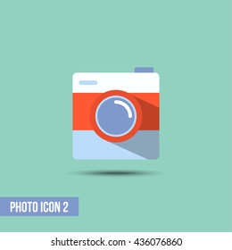 Photo Icon - Flat Design