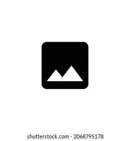 Fotosymbol. Flaches Design einzeln auf weißem Hintergrund. Vektorgrafik