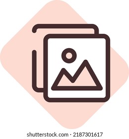 Photo icon, illustration, vector on a white background.