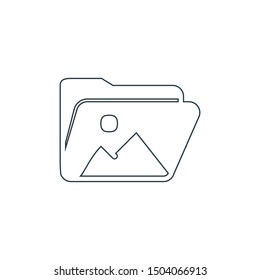 Photo icon . Image attachment symbol