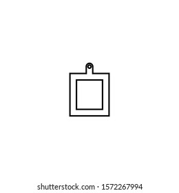 Photo icon. Image frame symbol. Logo design element