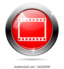 Photo icon. Internet button on white background. 