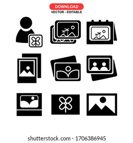 photo icon or logo isolated sign symbol vector illustration - Collection of high quality black style vector icons

