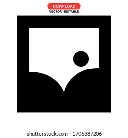 photo icon or logo isolated sign symbol vector illustration - high quality black style vector icons
