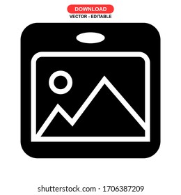 photo icon or logo isolated sign symbol vector illustration - high quality black style vector icons
