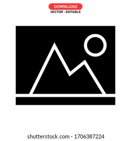 photo icon or logo isolated sign symbol vector illustration - high quality black style vector icons
