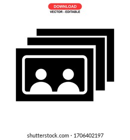 photo icon or logo isolated sign symbol vector illustration - high quality black style vector icons
