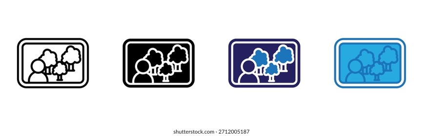 Icono de la foto Multi Style Ilustración vectorial