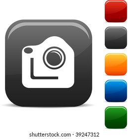 Photo icon set. Vector illustration.