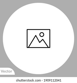 Photo Icon Sign Vector,Symbol, Logo Illustration For Web And Mobile