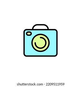 photo icon. Simple element illustration. photo concept outline symbol design.