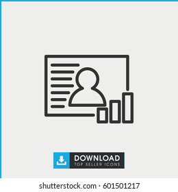 photo icon. simple outline photo vector icon. on white background.