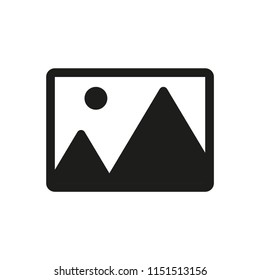 Photo icon. Simple vector illustration.