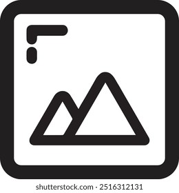 Photo icon. Simple vector illustration. Galery icon