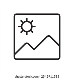 Icono de foto. Signo de Vector simple.