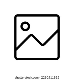 Photo Icon Symbol Black Outline High Quality Vector. EPS10