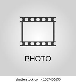 Photo icon. Photo symbol. Flat design. Stock - Vector illustrationn.