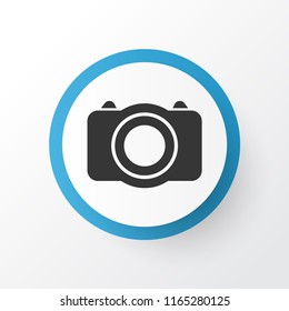 Photo icon symbol. Premium quality isolated camera element in trendy style.