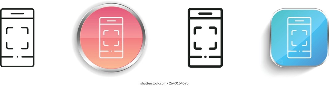 photo icon. Thin Linear, Regular and Button Style Design Isolated On White Background