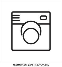 photo icon trendy flat design