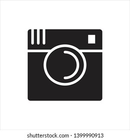 photo icon trendy flat design