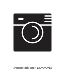 photo icon trendy flat design