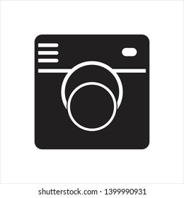 photo icon trendy flat design