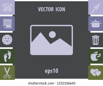 Photo icon, vector design element
