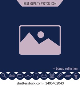 Photo icon, vector design element