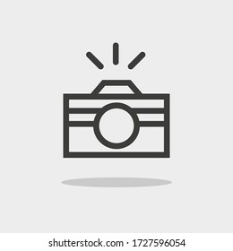 Photo icon. Vector in flat design