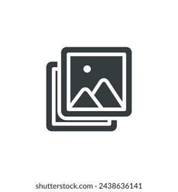 Photo icon, Photo vector illustration