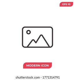 Photo icon vector. Image sign