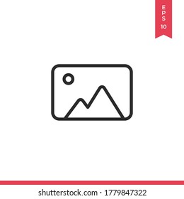Photo icon vector. Image sign