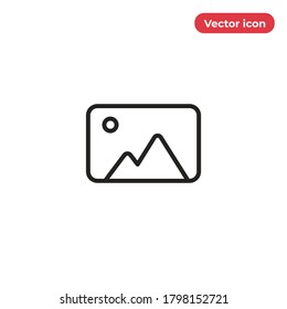 Photo icon vector. Image sign