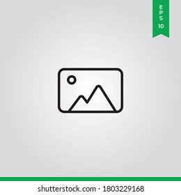 Vector de icono de foto. Signo de imagen