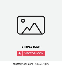 Photo icon vector. Image sign