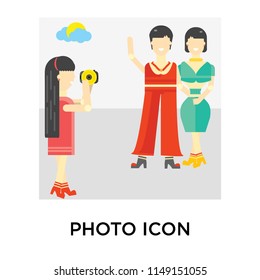 Photo icon vector isolated on white background for your web and mobile app design, Photo logo concept