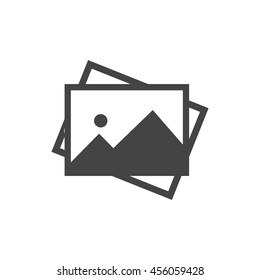 Photo icon vector isolated on white background. image symbol for your design, logo, application, UI