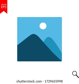 photo icon vector, picture, image