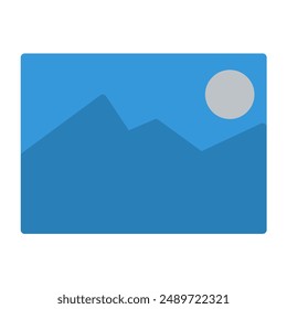photo icons color or logo illustration flat color style