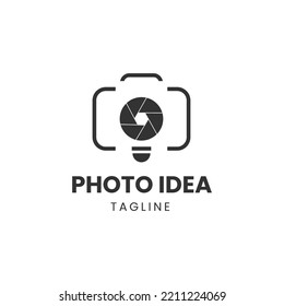 Photo idea logo design template