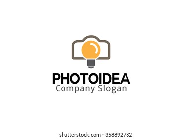 Photo Idea Logo Illustration Design