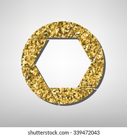 Photo   illustration. Golden icon
