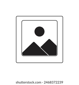 photo image flat icon vector