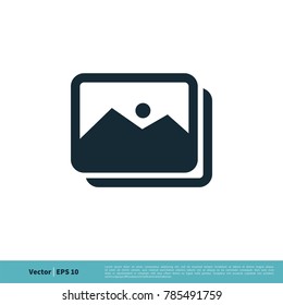 Photo Image Icon Vector Logo Template Illustration Design. Vector EPS 10.