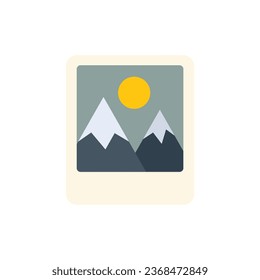 Photo interface icon flat vector. Web camera. Letter email isolated